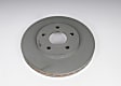 177-1005 Front, Driver or Passenger Side Brake Disc, Natural Finish, Plain Surface, Vented, 5 Lugs, FWD, GM Original Equipment Series
