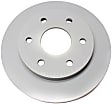 177-863 Front, Driver or Passenger Side Brake Disc, Natural Finish, Plain Surface, 6 Lugs, GM Original Equipment Series
