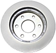177-863 Front, Driver or Passenger Side Brake Disc, Natural Finish, Plain Surface, 6 Lugs, GM Original Equipment Series
