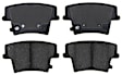 2007 Dodge Charger - Rear Brake Pad Set, AWD, OE Pad Material Is Semi-Metallic, With Police Package, Revised F1 Part Design, With Heavy Duty Brakes, OE Pad Material Is Semi-Metallic, Without Police Package, Revised F1 Part Design, Professional Series