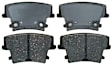 2012 Dodge Challenger - Rear Ceramic Brake Pad Set, 3.6L 6Cyl, Gold Series