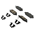 2012 Nissan Sentra - Rear Ceramic Brake Pad Set, 2.5L 4Cyl, 2nd Generation, Gold Series