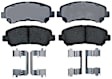 2007 Nissan Sentra - Front Ceramic Brake Pad Set, 2nd Generation, Copper Free Friction Formula, Gold Series