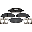 2008 Chevrolet Silverado 1500 - Front Ceramic Brake Pad Set, 5.3L 8Cyl, Without Active Brake Control (JL4); Without Spreading Fingers Pad Clips, Gold Series
