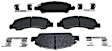 2014 GMC Sierra 1500 - Front Ceramic Brake Pad Set, 2nd Generation, Copper Free Friction Formula; Except 6 Piston Big Brake Kit, Gold Series