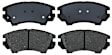 2013 Chevrolet Caprice - Front Semi-metallic Brake Pad Set, 6.0L 8Cyl, With Police Package, Professional Series