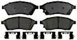 17D1422CHF1 Front Professional Series Ceramic Brake Pad Set