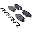 2015 Hyundai Sonata - Front Hybrid (Ceramic and Semi-Metallic) Brake Pad Set, 2nd Generation; Copper Free Friction Formula