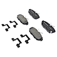 2013 Ford Mustang - Rear Ceramic Brake Pad Set, 5.0L 8Cyl, 2nd Generation, Copper Free Friction Formula, Except Performance Brakes, Gold Series