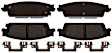 2020 Chevrolet Suburban - Rear Semi-metallic Brake Pad Set, 5.3L 8Cyl, Gold Series
