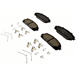 2023 Jeep Cherokee - Front Ceramic Brake Pad Set, 2.4L 4Cyl, 2nd Generation, Copper Free Friction Formula, Gold Series