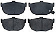 2005 Hyundai Elantra - Rear Organic Brake Pad Set, OE Equipped with Ceramic Pads, DuraStop Series