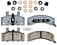 2001 Chevrolet Express 1500 - Front Ceramic Brake Pad Set, 2Nd Generation, Copper Free Friction Formula; Oe Pad Material Is Semi-Metallic, Professional Series