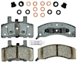 2000 Chevrolet K2500 - Front Ceramic Brake Pad Set, 7.4L 8Cyl, 2nd Generation, With 8 Lug Wheels, Gold Series
