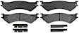 17D802MH Rear DuraStop Series Semi-metallic Brake Pad Set