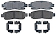 2006 Chevrolet SSR - Rear Ceramic Brake Pad Set, 6.0L 8Cyl, 2nd Generation, Copper Free Friction Formula, Professional Series