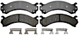 17D909CHF1 Rear Professional Series Ceramic Brake Pad Set