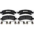 2002 Chevrolet Tahoe - Rear Ceramic Brake Pad Set, 4.8L 8Cyl, RWD, Calipers Without Center Anti-rattle Clip, Gold Series