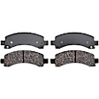 2016 Chevrolet Express 2500 - Rear Semi-metallic Brake Pad Set, 6.0L 8Cyl, Advantage Series