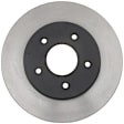 1963 Chevrolet Corvette - Front, Driver or Passenger Side Brake Disc, Natural Finish, Plain Surface, 5.3L 8Cyl, DuraStop Series