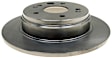 2001 Acura TL - Rear, Driver or Passenger Side Brake Disc, Natural Finish, Plain Surface, Solid, 3.2L 6Cyl, OE Replacement Series