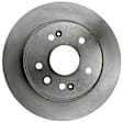 2001 Acura TL - Rear, Driver or Passenger Side Brake Disc, Natural Finish, Plain Surface, Solid, 3.2L 6Cyl, OE Replacement Series