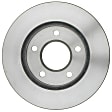 18A118AC Front, Driver or Passenger Side Brake Disc, Plain Surface, 5 Lugs, 260.6 mm, Advantage Series