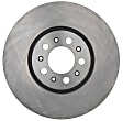 18A1265A Front, Driver or Passenger Side Brake Disc, Natural Finish, Plain Surface, Vented, 288.04 mm, FWD, Advantage Series