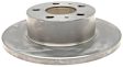 1983 Volvo 242 - Front, Driver or Passenger Side Brake Disc, Natural Finish, Plain Surface, Solid, 263.14 mm, Solid Rotor, 2.3L 4Cyl, Advantage Series