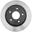 18A129 Front, Driver or Passenger Side Brake Disc, Natural Finish, Plain Surface, 5.7L, 8Cyl, DuraStop Series