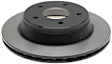18A129 Front, Driver or Passenger Side Brake Disc, Natural Finish, Plain Surface, 5.7L, 8Cyl, DuraStop Series