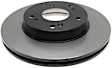 18A1319AC Rear, Driver or Passenger Side Brake Disc, Natural Finish, Plain Surface, FWD, Advantage Series