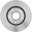 18A1319AC Rear, Driver or Passenger Side Brake Disc, Natural Finish, Plain Surface, FWD, Advantage Series