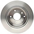 2014 Nissan Altima - Rear, Driver or Passenger Side Brake Disc, Natural Finish, Plain Surface, Solid, 5 Lugs, 2.5L 4Cyl, Advantage Series