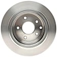 2014 Nissan Altima - Rear, Driver or Passenger Side Brake Disc, Natural Finish, Plain Surface, Solid, 5 Lugs, 2.5L 4Cyl, Advantage Series