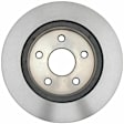 18A1324 Front, Driver or Passenger Side Brake Disc, Natural Finish, Plain Surface, DuraStop Series