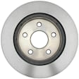 18A1324 Front, Driver or Passenger Side Brake Disc, Natural Finish, Plain Surface, DuraStop Series