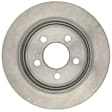 18A1336A Rear, Driver or Passenger Side Brake Disc, Plain Surface, Solid, 5 Lugs,, Advantage Series