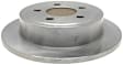 18A1336A Rear, Driver or Passenger Side Brake Disc, Plain Surface, Solid, 5 Lugs,, Advantage Series