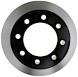 18A1417 Rear, Driver or Passenger Side Brake Disc, Natural Finish, Plain Surface, 8 Lugs, Professional Series