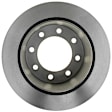 18A1417 Rear, Driver or Passenger Side Brake Disc, Natural Finish, Plain Surface, 8 Lugs, Professional Series