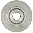 18A1421A Brake Disc, Natural Finish, Plain Surface, Vented, 6 Lugs, Advantage Series