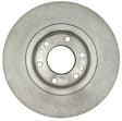 18A1421A Brake Disc, Natural Finish, Plain Surface, Vented, 6 Lugs, Advantage Series