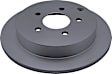 18A1423AC Rear, Driver or Passenger Side Brake Disc, Plain Surface, Advantage Series