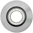 18A1448 Front, Driver or Passenger Side Brake Disc, Natural Finish, Plain Surface, 12 Lugs, 293.12 mm, Professional Series