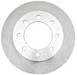 18A1482A Front, Driver or Passenger Side Brake Disc, Natural Finish, Plain Surface, Vented, 8 Lugs, Advantage Series