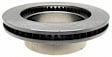 18A1482A Front, Driver or Passenger Side Brake Disc, Natural Finish, Plain Surface, Vented, 8 Lugs, Advantage Series