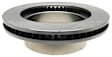 18A1482A Front, Driver or Passenger Side Brake Disc, Natural Finish, Plain Surface, Vented, 8 Lugs, Advantage Series