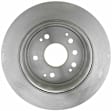 18A1611A Rear Brake Disc, Plain Surface, Solid, 5 Lugs,, Advantage Series