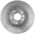 18A1611A Rear Brake Disc, Plain Surface, Solid, 5 Lugs,, Advantage Series